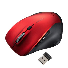 サンワサプライ｜SANWA SUPPLY マウス (Chrome/Mac/Windows11対応) レッド MA-SWBL196RN [BlueLED /無線(ワイヤレス) /5ボタン /USB]