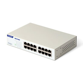 【エントリーで最大全額ポイント還元｜7/18迄】 ELECOM｜エレコム スイッチングハブ [16ポート /1Giga対応 /電源内蔵] 金属筐体 ホワイト EHC-G16MN2-HW