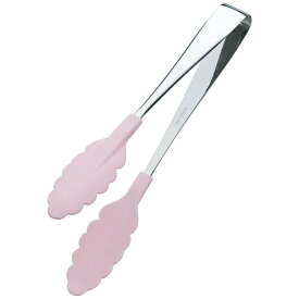 田辺金具｜tanabe 抗菌耐熱カラートング 中（250mm） ピンク