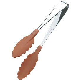 田辺金具｜tanabe 抗菌耐熱カラートング 中（250mm） ブラウン