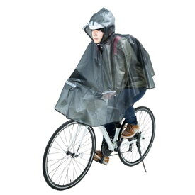 カワスミ｜Kawasumi 膝を雨から守るPEVAレインポンチョ 一般車＆クロスバイク用(適応身長目安155〜175cmグレー) KW-800GR