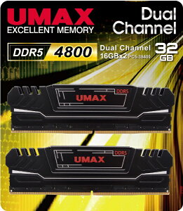 UMAXb[}bNX ݃ UM-DDR5-4800(q[gVNt) UM-DDR5D-4800-32GHS [DIMM DDR5 /16GB /2]