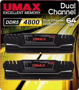 UMAXb[}bNX ݃ UM-DDR5-4800(q[gVNt) UM-DDR5D-4800-64GHS [DIMM DDR5 /32GB /2]