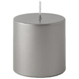 Kameyama｜カメヤマ 3×3メタリックピラーキャンドル シルバー BA9800110SI