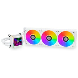 LIANLI｜リアンリ 水冷CPUクーラー 120mmファンx3 [LGA1700/1200 /115x・AM5/AM4] Galahad II LCD 360 ホワイト LL-GA2-LCD-360-WT