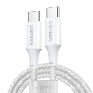 UGREENb[O[ USB-C to USB-C ϋviCґgP[u 1m 100W 15267 zCg UGR-OT-100005 [USB Power DeliveryΉ]