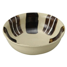 三陶 萬古焼 小鉢 ボウル 皿 約13cm 錆十草