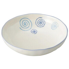 三陶 萬古焼 麺の器 麺鉢 ボウル 皿 約18cm 一人用 いろうず