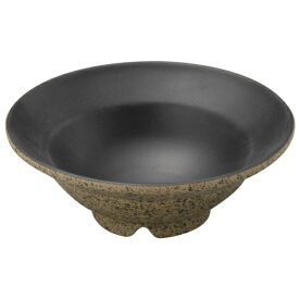 三陶 萬古焼 急須を作る土から作った食器 ボール 鉢 皿 （小） 約12cm 黒吹掛分け（黒）