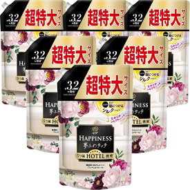 P&G｜ピーアンドジー 【ケース販売】Lenor レノアハピネス 夢ふわタッチ つめかえ用超特大サイズ 1220mL×6個 魅惑的に香るヴェルベットブロッサム＆フローラル