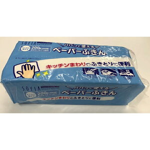 マスコー製紙|MASUKOH ソフィアタッチピュア パパッと使えるペーパーふきん 200組×1個