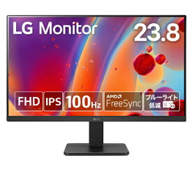 【エントリーで最大全額ポイント還元｜7/18迄】 LG｜エルジー PCモニター ブラック 24MR400-B [23.8型 /フルHD(1920×1080) /ワイド]