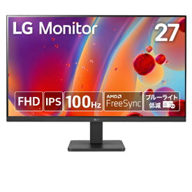 【エントリーで最大全額ポイント還元｜7/18迄】 LG｜エルジー PCモニター 27MR400-B [27型 /フルHD(1920×1080) /ワイド]