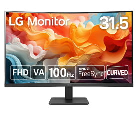 【エントリーで最大全額ポイント還元｜7/18迄】 LG｜エルジー PCモニター ブラック 32MR50C-B [31.5型 /フルHD(1920×1080) /ワイド /曲面型]