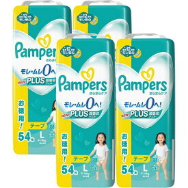 【エントリーで最大2万ポイント当たる｜1/20まで】 P&G｜ピーアンドジー ＜テープ　Lサイズ(9-14kg)＞　パンパース　オムツ　テープ　さらさらケア　大容量　216枚(54枚×4個）【pandg6】
