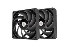 【エントリーで最大全額ポイント還元｜7/18迄】 THERMALTAKE｜サーマルテイク ケースファンx2 [140mm /2000RPM] TOUGHFAN 14 Pro 2Pack ブラック CL-F160-PL14BL-A