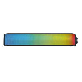 AREA｜エアリア SD-RGBSPK01-B ゲーミングサウンドバー 3.5mm接続 AMBIENT RGB SOUND BAR ブラック [USB電源]