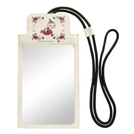 イングレム｜Ingrem ムーミン 汎用スマートフォン ショルダー スマホポーチ m1n1 クリア窓付き/ イングレム リトルミイのかけっこ IS-AHSP3/MT58