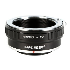 K＆AMPFCONCEPT マウントアダプター [一眼レフカメラ用 レンズマウントアダプター ブラック ボディ側：富士フイルムX レンズ側：プラクチカB] K&amp;F Concept ケーアンドエフコンセプト