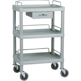 【エントリーで最大2万ポイント当たる｜11/18迄】 マツヨシ｜Matsuyoshi クラシックカート 3段・引出付（組立式） Y-101H グレー