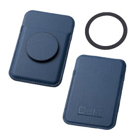 DEFF｜ディーフ マグネット着脱式カードスタンドホルダー MagPocket ネイビー DCS-MAGPOKNV