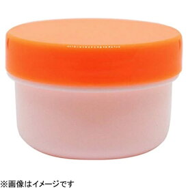 エムアイケミカル 軟膏容器プラ壷 N型 白（未滅菌）N-2号 13cc（100コ入） キャップ：オレンジ