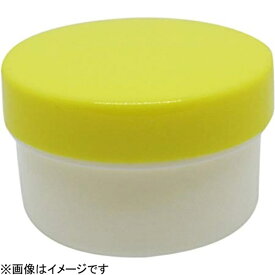エムアイケミカル 軟膏容器プラ壷 白（未滅菌）A-5号 55cc（50コ入） キャップ：黄