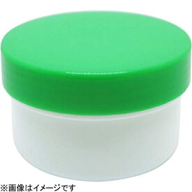 エムアイケミカル 軟膏容器プラ壷 白（未滅菌）A-6号 115cc（50コ入） キャップ：緑