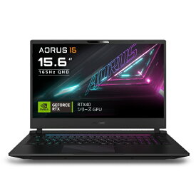 GIGABYTE｜ギガバイト ゲーミングノートパソコン AORUS 15 BKF-73JP754SH ブラック [15.6型 /Windows11 Home /intel Core i7 /メモリ：16GB /SSD：1TB /2023年11月モデル]