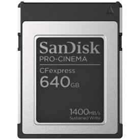 サンディスク｜SanDisk SanDisk PRO-CNEMA CFexpress Type-Bカード 640GB SDCFEC-640G-JN4NN SDCFEC-640G-JN4NN