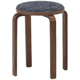 不二貿易｜Fuji Boeki KDファブリック曲木スタッキングスツール グレイ/ブラウン 14543