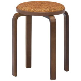 不二貿易｜Fuji Boeki KDファブリック曲木スタッキングスツール イエロー/ブラウン 14544