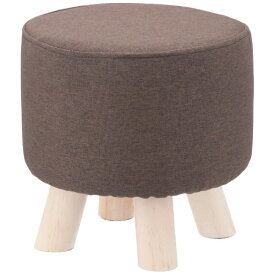 不二貿易｜Fuji Boeki ミニファブリックスツール ラウンドブラウン 16441