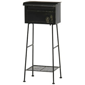 不二貿易｜Fuji Boeki ガーデンポスト（オブジェ）ローズ ブラック 横型 35500