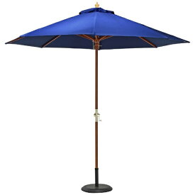不二貿易｜Fuji Boeki 木製パラソル 270cm ネイビー 270NV 60155