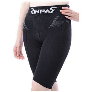 RINPAS|リンパス レディース 着圧サポーター スパッツ【1枚入り】(Lサイズ/ブラック) 1Z00-RPLSLK
