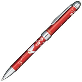 セーラー万年筆｜THE SAILOR PEN 優美蒔絵[蝶] 複合筆記具(2色BP+SP) レッド 16-0333-230