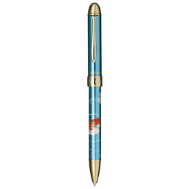 セーラー万年筆｜THE SAILOR PEN 優美蒔絵[金魚] 複合筆記具(2色BP+SP) メタルブルー 16-0353-244