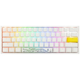 DUCKY｜ダッキー ゲーミングキーボード One 2 Pro Mini RGB 60% version(Cherry RGB シルバー軸・英語配列) ピュアホワイト dk-one2-pro-rgb-mini-pw-silver [有線 /USB]