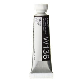ホルベイン工業 透明水彩絵具 5ml(2号) W136 セピア 3136