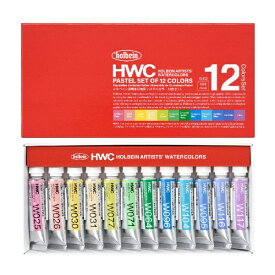 ホルベイン工業 透明水彩絵具 5ml(2号) W452 パステルカラー 12色セット 3452