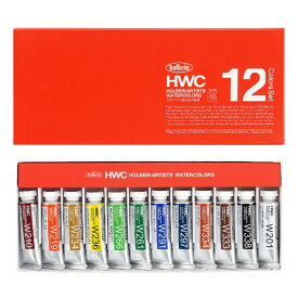 ホルベイン工業 透明水彩絵具 15ml(5号) W440 12色セット 3440