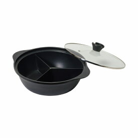 パール金属｜PEARL METAL 韓味家　ふっ素加工IH対応ガラス蓋付 三食鍋28cm HC-0087 [IH対応]