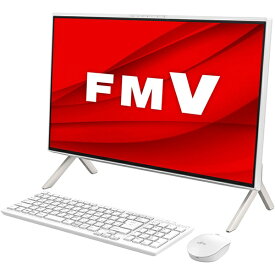 富士通｜FUJITSU デスクトップパソコン FMV ESPRIMO FH60/H3 ホワイト FMVF60H3W [23.8型 /AMD Ryzen5 /メモリ：8GB /SSD：512GB /2023年11月モデル]