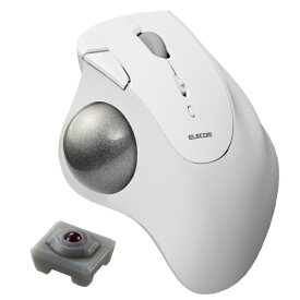 ELECOM｜エレコム マウス トラックボール IST 人工ルビーモデル(Chrome/Android/iPadOS/iOS/Mac/Windows11対応) ホワイト M-IT10BRWH [IR LED /無線(ワイヤレス) /5ボタン /Bluetooth]