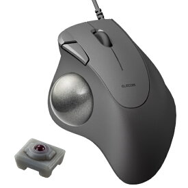ELECOM｜エレコム マウス 有線トラックボール IST(イスト) 人工ルビーモデル ブラック M-IT10URBK [IR LED /有線 /5ボタン /USB]