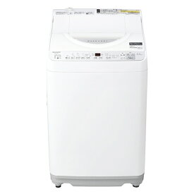 シャープ｜SHARP ES-TX6H-W 縦型洗濯乾燥機 ホワイト系[洗濯機6.5kg/乾燥3.5kg/ヒータ乾燥/上開き] ES-TX6H-W
