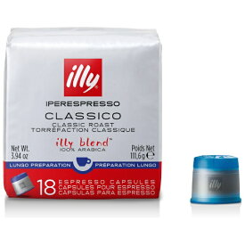 キーコーヒー｜KEY COFFEE illy（イリー） エスプレッソカプセル ルンゴ 18個