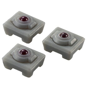 ELECOM｜エレコム トラックボールマウス用交換パーツ 人工ルビー 3個入 グレー M-RS10