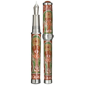 セーラー万年筆｜THE SAILOR PEN 有田焼万年筆(源右衛門窯製) 赤濃菊絵 細字(F) 銀 10-2555-200